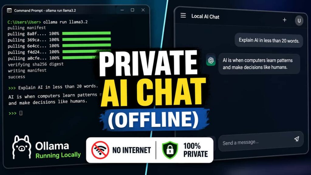 How to run a private AI Chat locally using Ollama and Open WebUI